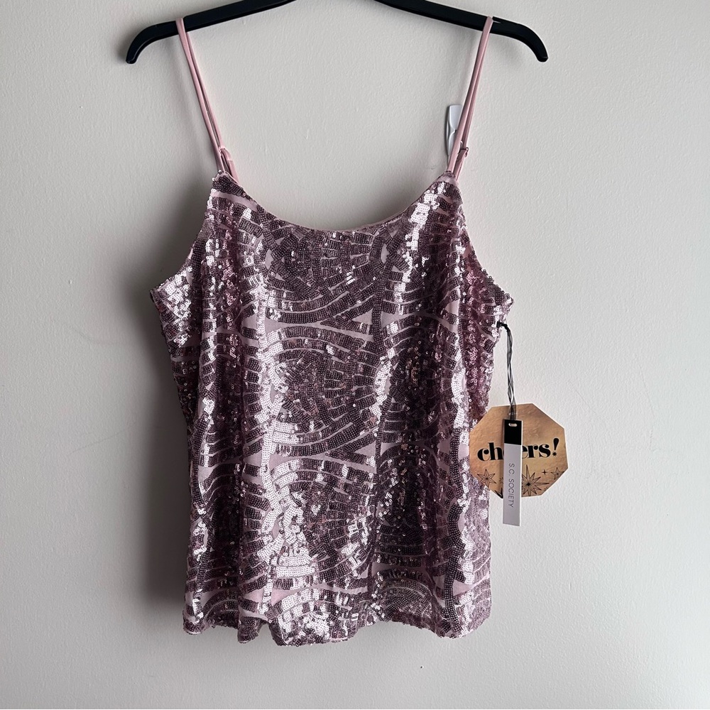 S.C. Society Pink Blush Tank Top Size L - B2